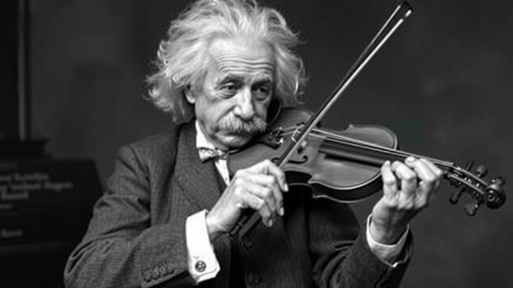 At auction, Albert Einstein's first violin brings in &pound;86,000