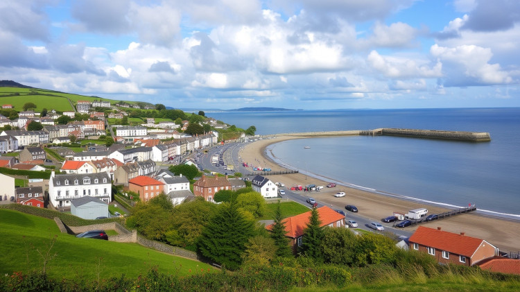 The coastal areas where real estate values are declining